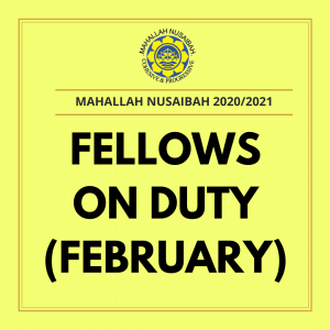 Fellows On Duty (February)