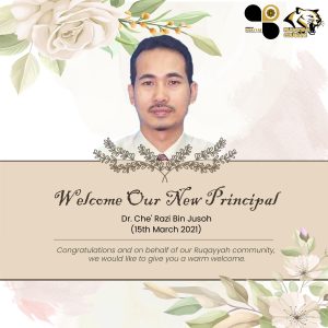 WELCOMING NEW PRINCIPAL